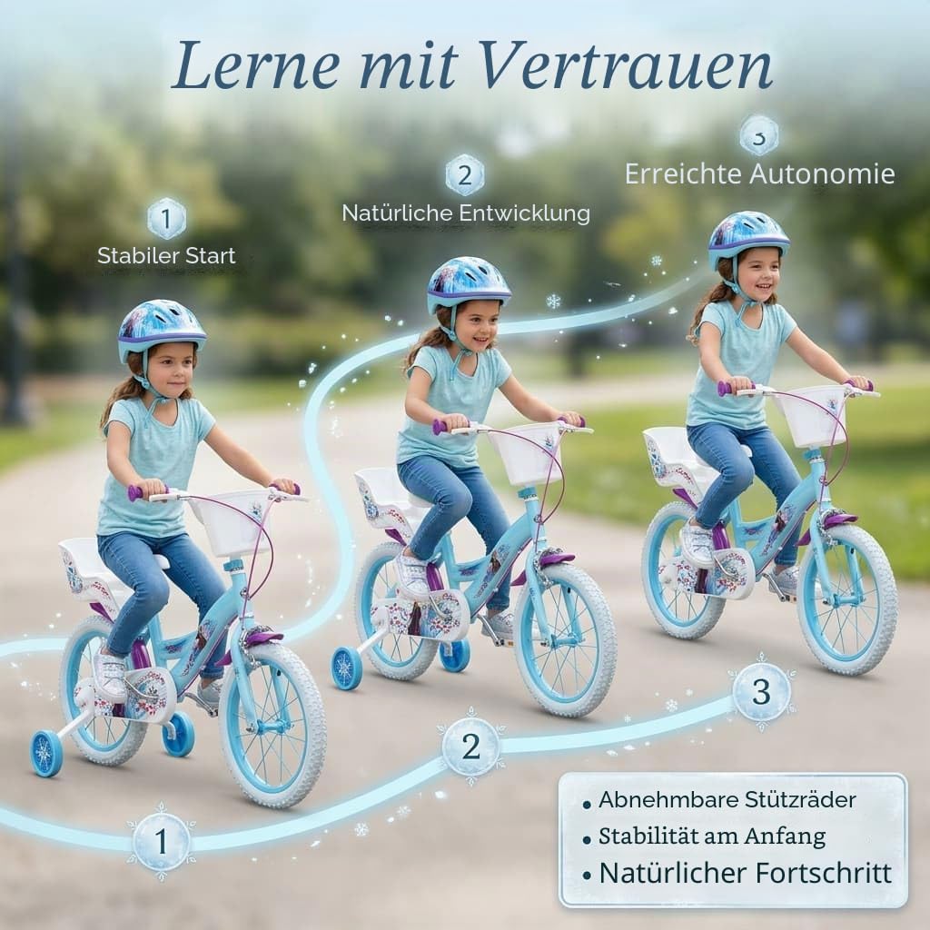 TOIMSA Fahrrad 16" Frozen Huffy 5/8 Jahre
