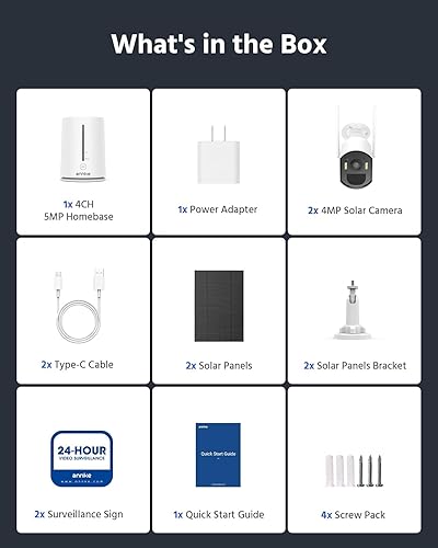 Miniatura 9 de ANNKE Cámara de Seguridad Solar Inalámbrica de 5MP para Exteriores, Sistema de Vigilancia Doméstica, Kit de 4 canales y 2 cámaras tipo bala 4MP 2K,