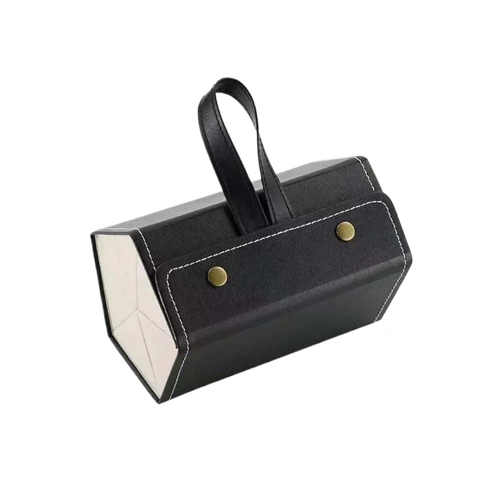 Organizer portatile for occhiali con 3/5 scomparti multiuso for riporre occhiali da sole, custodia in pelle PU pieghevole da viaggio