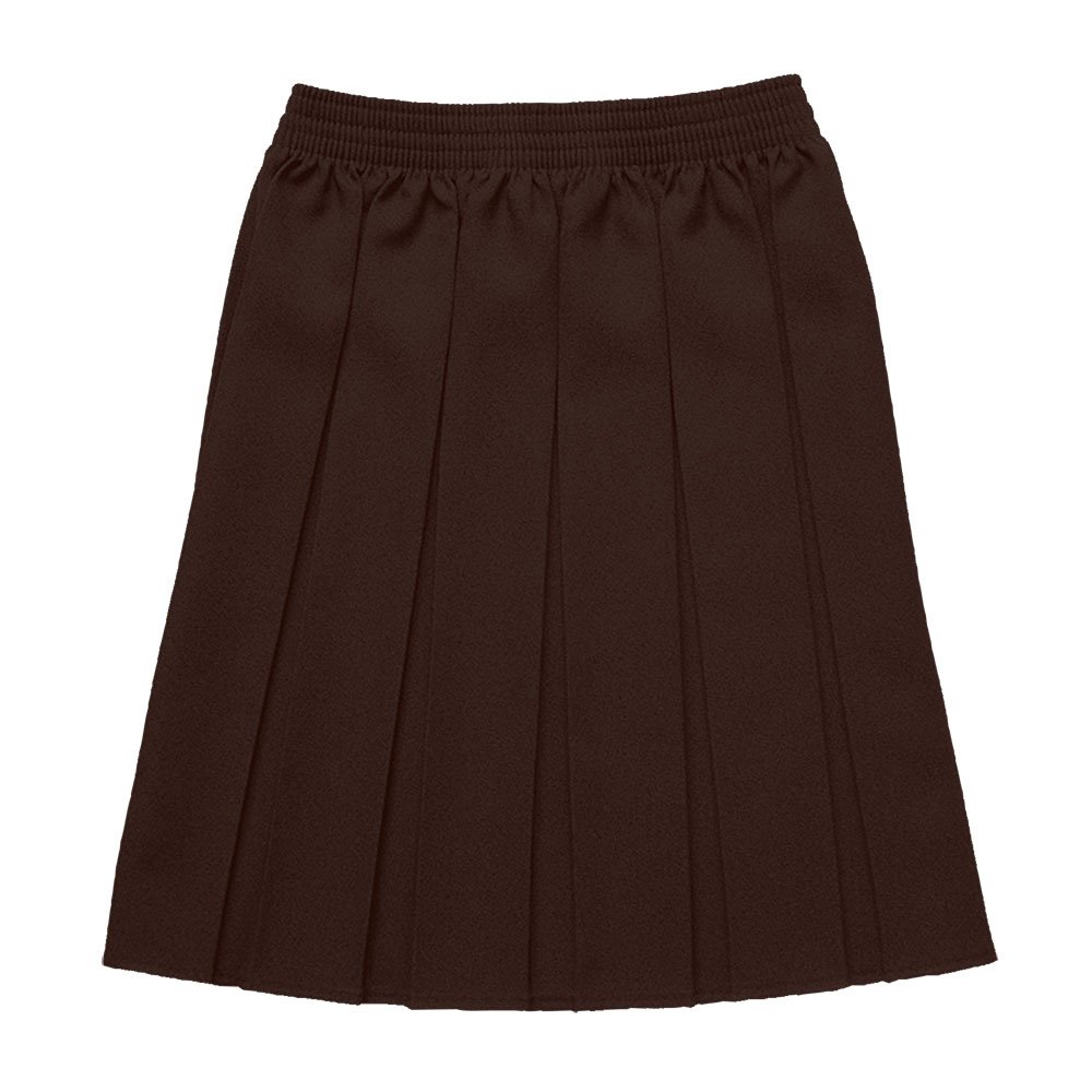 Direct Collection Box Pleat School Skirt Art no 7052 (7/8y, Brown)