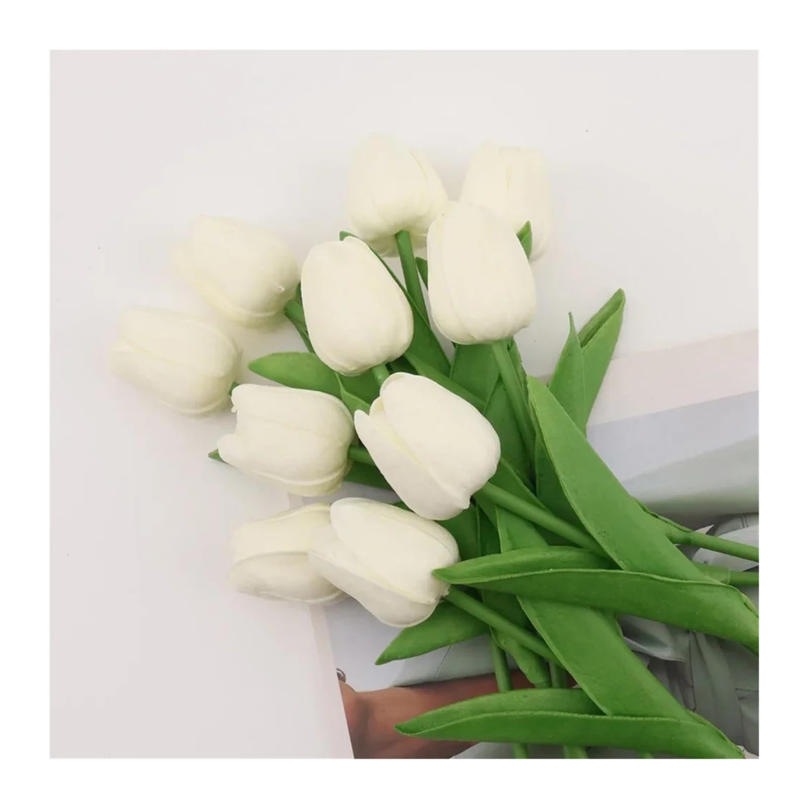 XIANGMLING 6Pcs Artificial Tulip Flower Garland, Wedding Garden Arch Bouquet for Home Vase Decor(Color2)