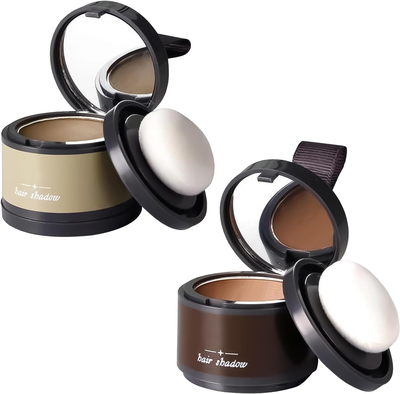 Neyeau2 PCS Boldify Hairline Powder Light,Boldify Enhance Hairline Powder,Water & Sweat Resistant Enhance Hairline Powder,Quickly Fills In Thinning Areas Of The Hairline (Dark brown+light brown)