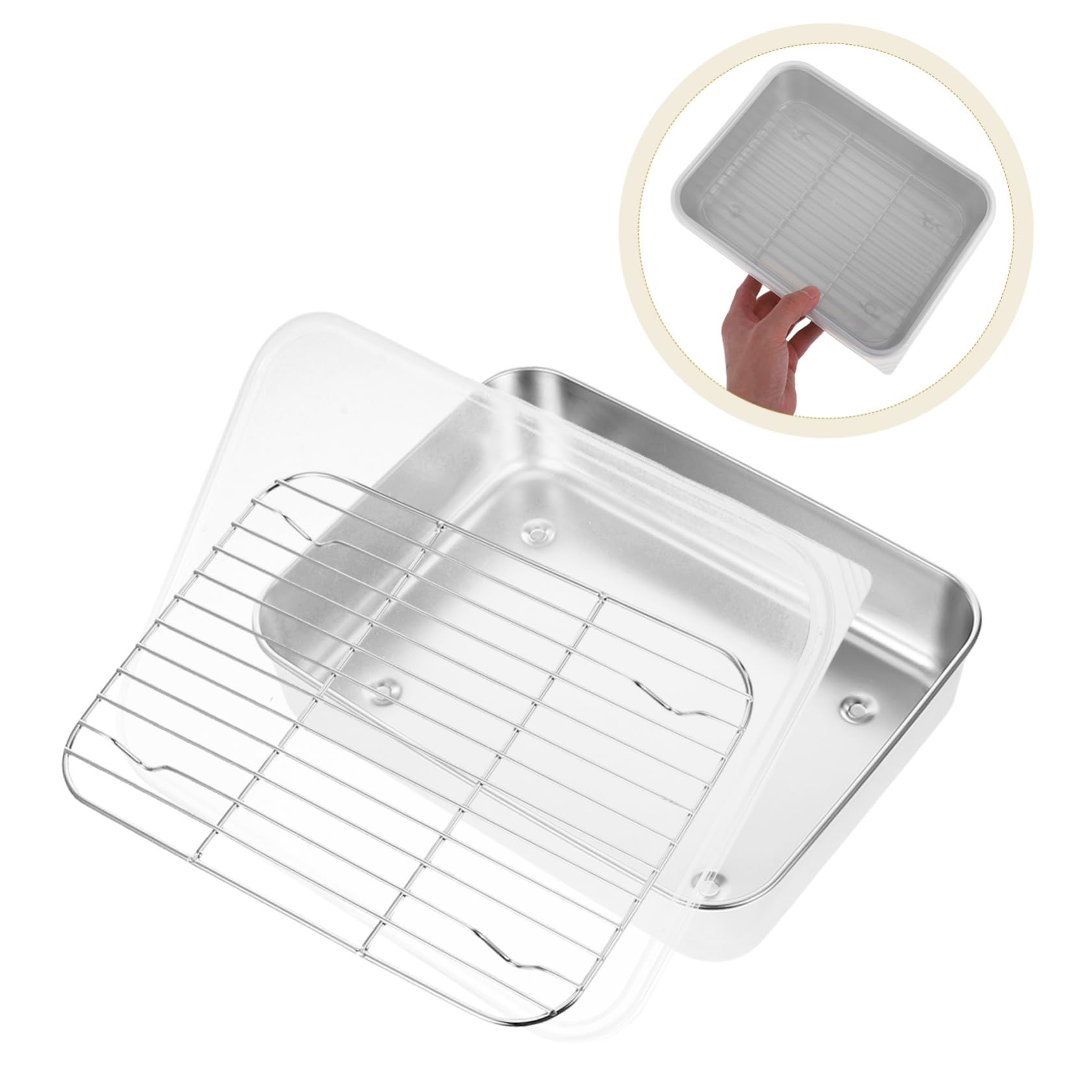 MAGICLULU 2 Sätze Dumpling Box mit Netzgestell Hitzebeständig und Luftdicht Frischebox für Kühlschrank Praktische Aufbewahrung für Tiefkühlknödel und Teigtaschen Langlebig und Vielseitig