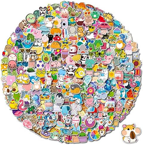 350PCS Water Bottle Stickers for Kids Teens,Cute Vinyl Waterproof Laptop Skateboard Stickers,Aesthetic Computer Hydroflask,Stickers for Teens Girls Gift