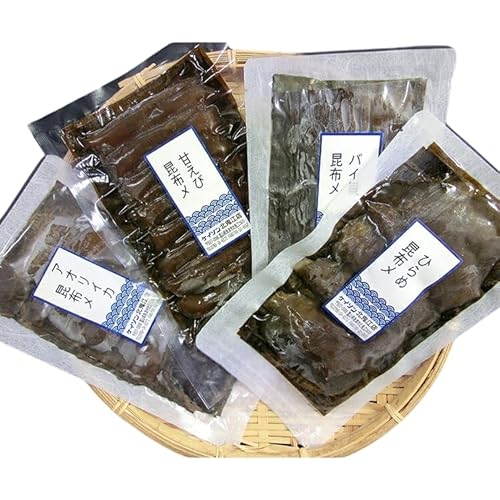 富山の昆布〆刺身4種食べ比べ(アオリイカ・ヒラメ・バイ貝・甘エビ)各1枚 ※北海道・沖縄・離島への配送不可 ◇