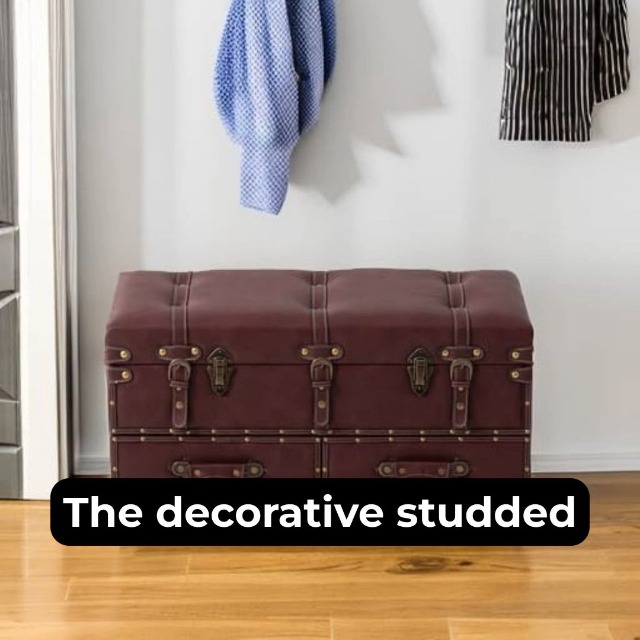 Amazon.com: Vintage Mid-Century Storage Ottoman Bench