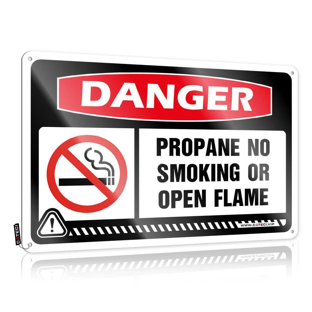 Fzfn Colour Danger Propane No Smoking Or Open Flame Gorgeous Cottage - Decor Collection Hanging Wall Decor(30X40cm)