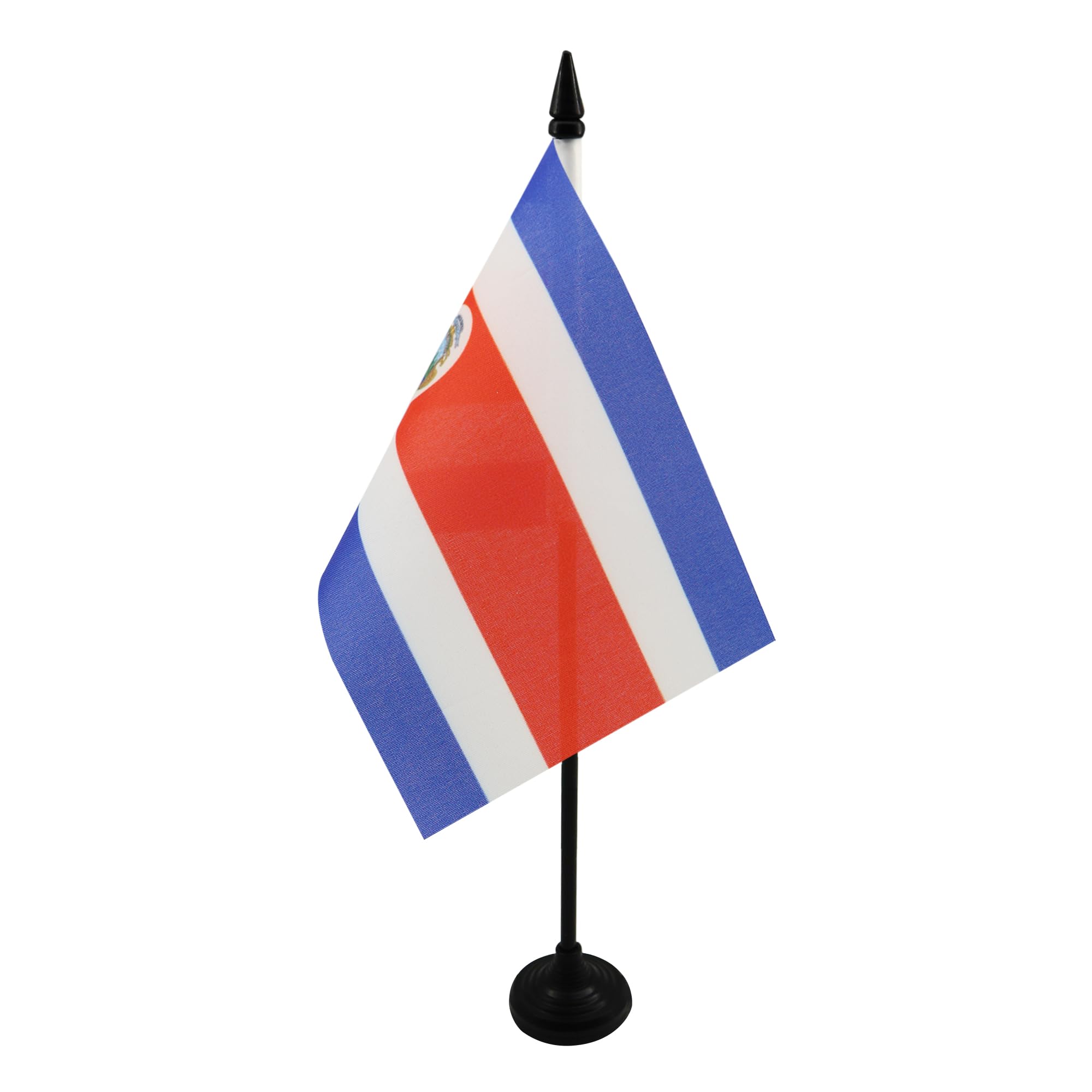 AZ FLAG Costa Rica Table Flag 4x6 in 100D Polyester Plastic Base