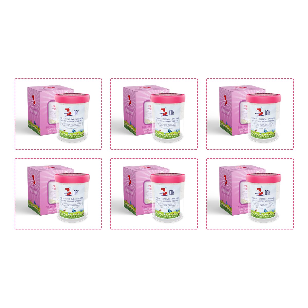 ZORBIT Moisture Absorber Dehumidifier and Odor Remover for Wardrobes, Bathroom, Cupboards, Shoe Racks, Kitchen, Lockers, Storage Compartments, Almirah, Car| Lavender Fragrance (Pack of 6)-image-43