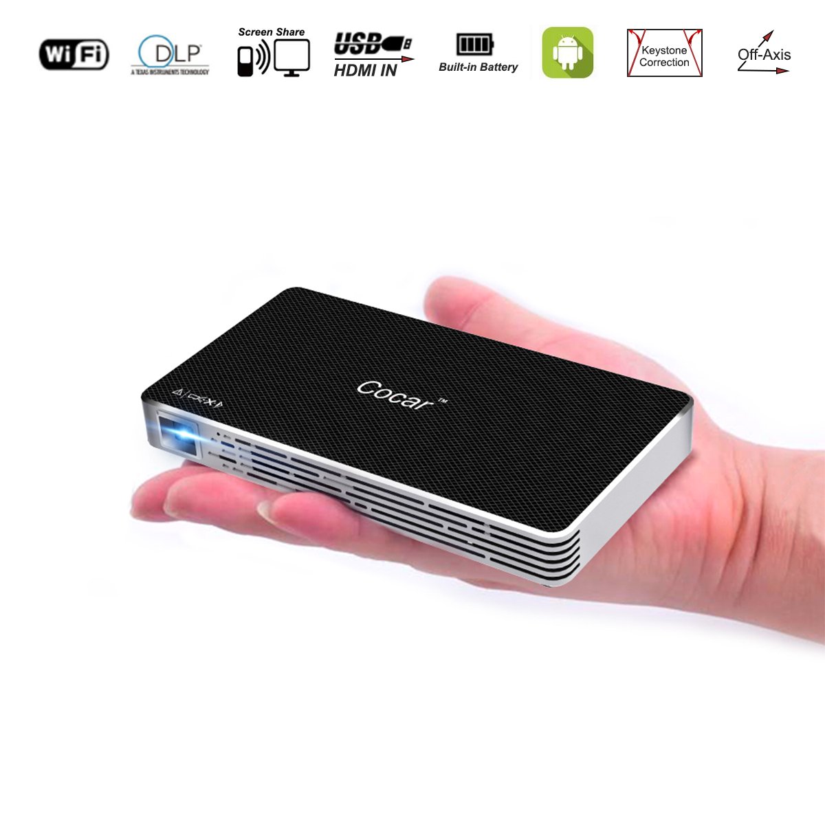 Mini Projector, DLP LED Android Smart 
