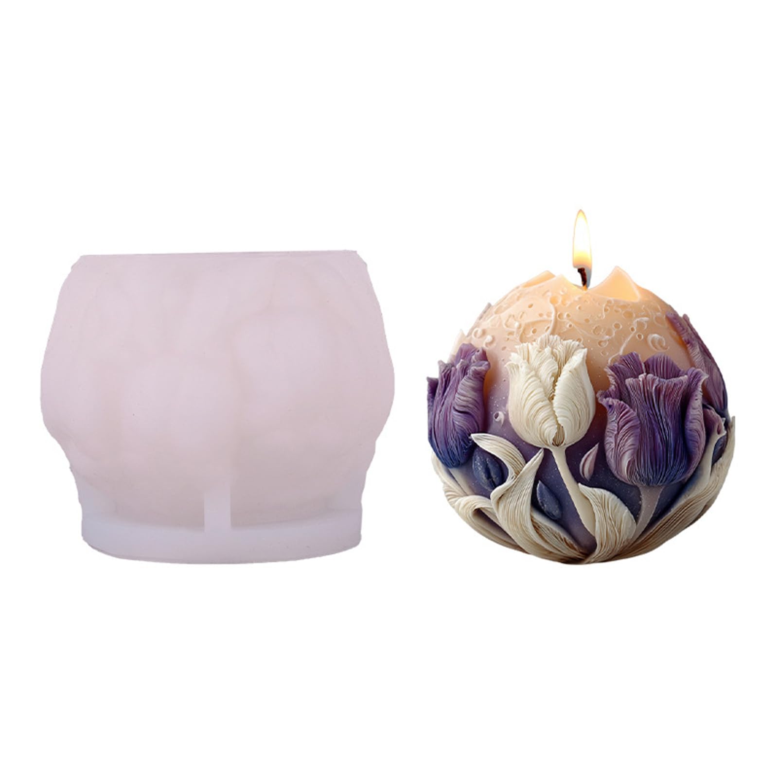 Xjdzineq Silicone Making Molds, Floral Moons Epoxy Resin Casting Mold Aromatherapys Soap Making Home Art Decors Aromatherapys Mold