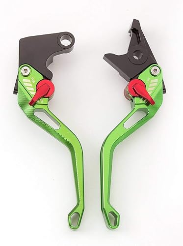 Miniatura 3 de Ajuste para Honda Kawasaki Yamaha Aprilia KTM Triumph BMW Ducati motocicleta ajustable corto embrague palancas de freno Set 3d bisel rombo flecos,