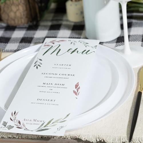 Miniatura 2 de Blue Sky Edge White - Platos desechables de plástico redondos de 10.6 pulgadas (10 unidades) - Vajilla elegante y resistente para eventos y fiestas