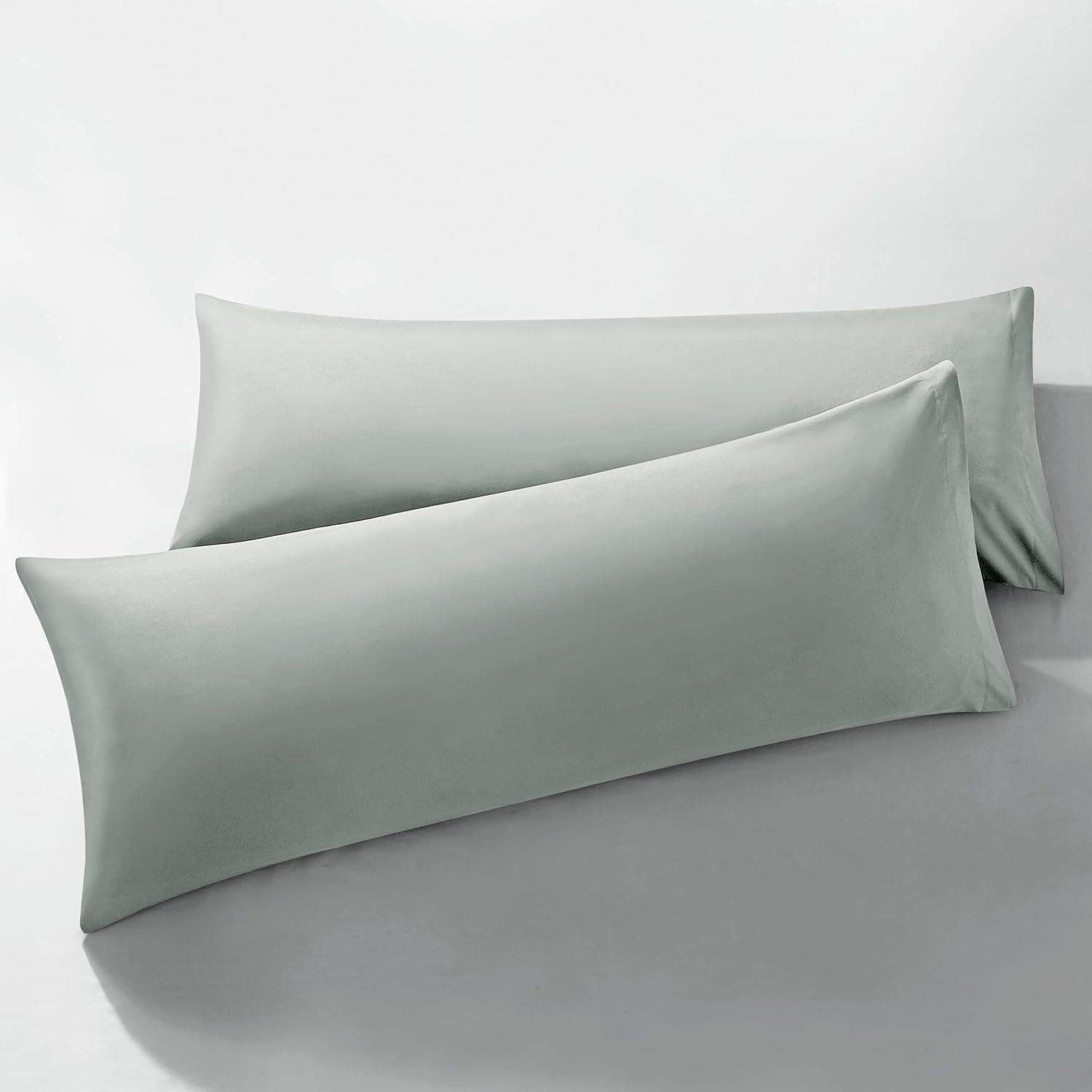 MILVOWOC 2Pcs Brushed Microfiber Body Pillowcases 20 x 60