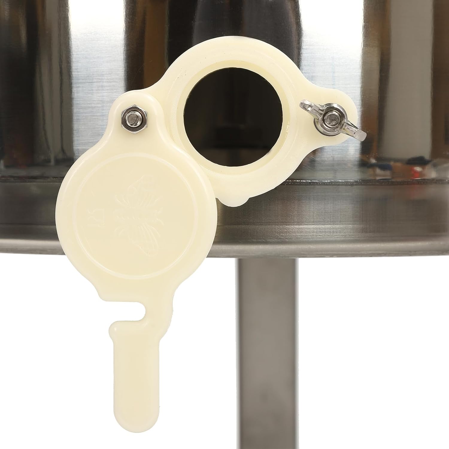 3 Frame Manual Honey Extractor, Stainless Steel Honey Spinner with Stable Triangular Leg Base for Beekeepers, Farm and Household Honey Harvesting