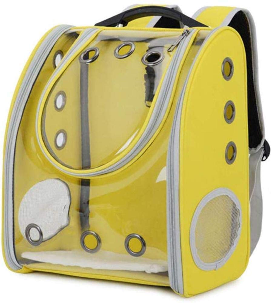 Espacio Panorámico Mochila para Animales Transparente Mochila para Perros Gato Mochila Móvil Viaje para Gatos Gorras para Animales Pequeños Mochila De Viaje Transpirable Portátil Pequeña