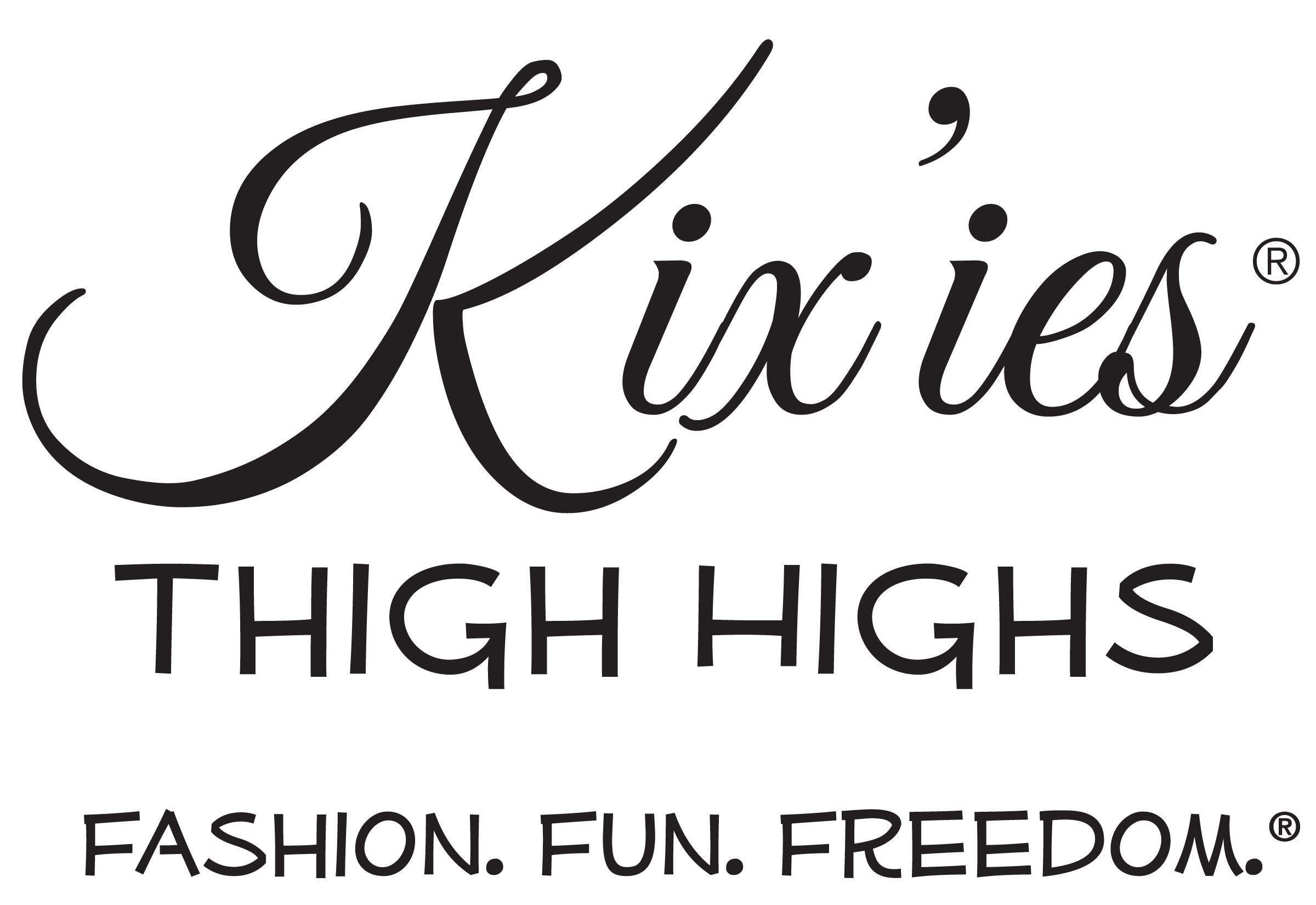 Kix`ies Bas pour Femme | Cuisse Hautes Bas avec Grip Antidérapant Reste Ups Bandes de Cuisse | Femmes Cuisse Haut Bas (Fishnet Body Stocking 4001)