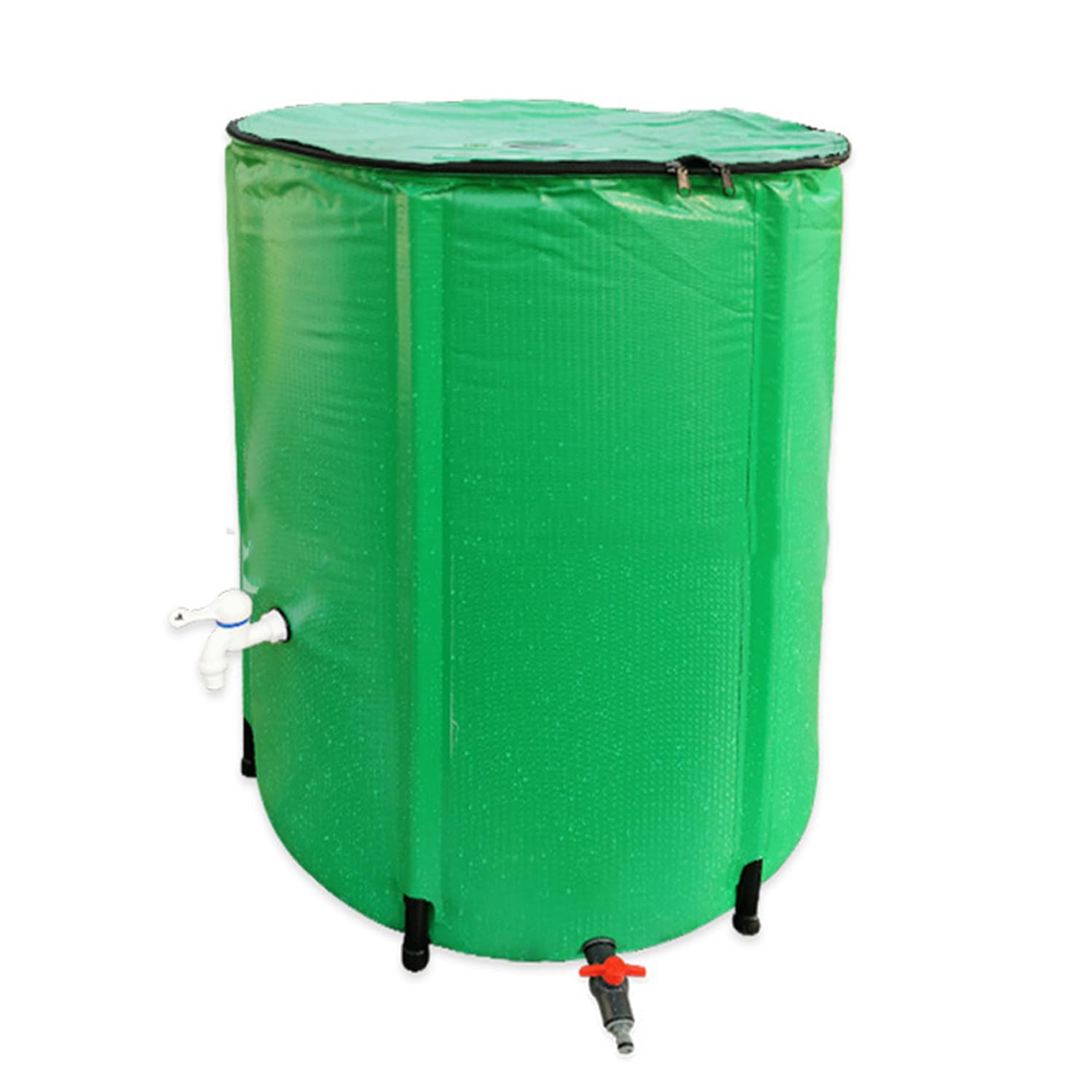 Colector de Agua de Lluvia Plegable, depósito de Agua Flexible con Grifo y Filtro, Resistente a los Rayos UV, anticorrosión, para riego de Jardines,A01,500L