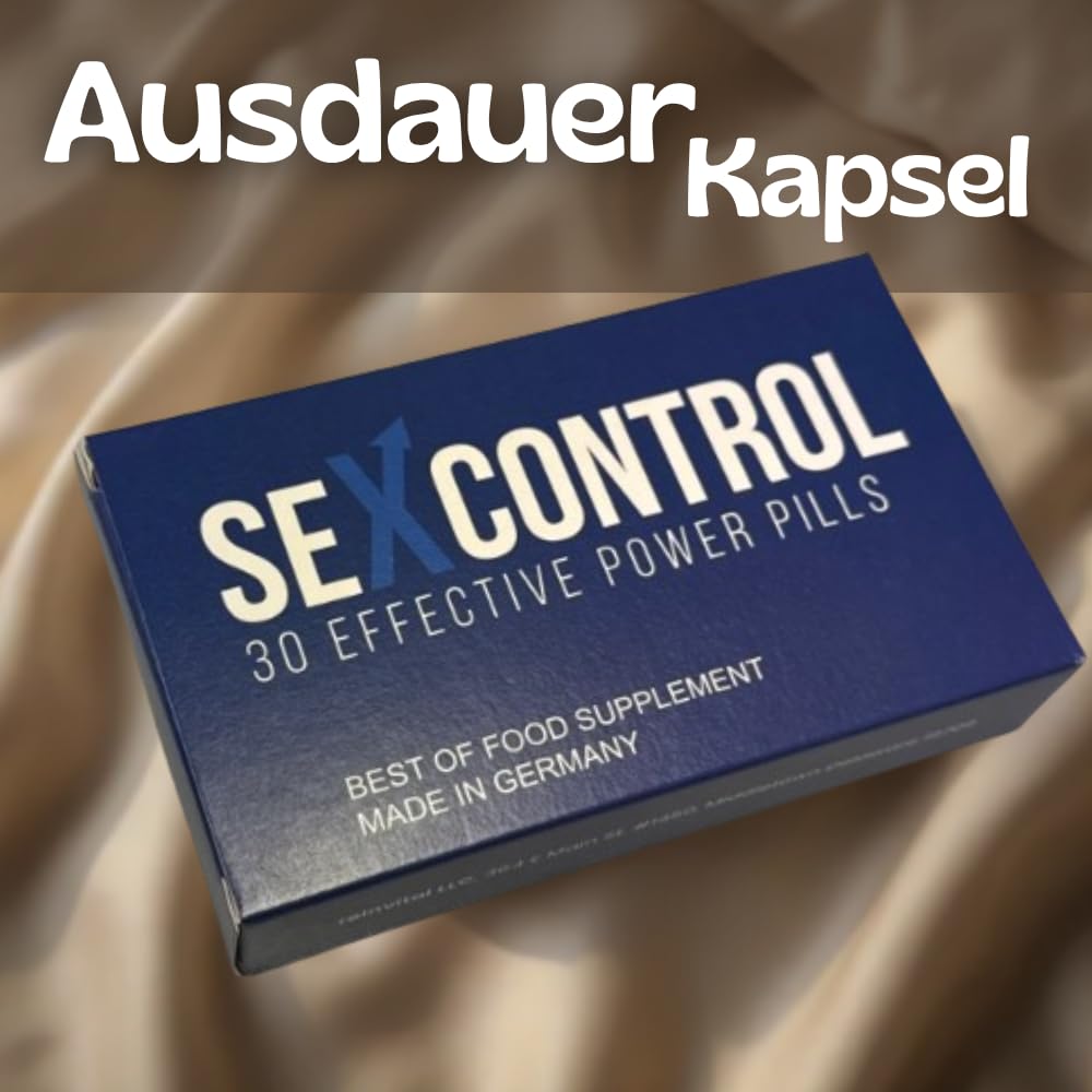 Sex Control Pillen - Ausdauer Kapsel - natürliche und effektive Pille für den längere Spaß zu Zweit im Bett. Lust, Erotik