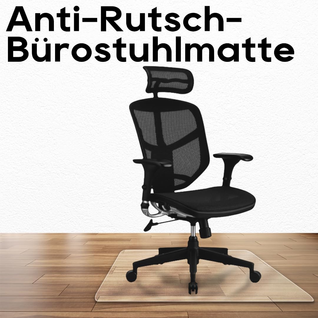 Bodenschutzmatten 110 x 140 cm - Kratzfest, rutschfest, hochwertige Materialien, effektive Geräuschdämmung, hervorragende Gleiteigenschaften, anpassungsfähig an die Raumgestaltung