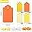 SallyFashion 100PCS Gift Tags, Yellow Paper Tags Hanging Label with Organza Ribbons for Gift Wrapping Fall Thanksgiving DIY Crafts Decoration