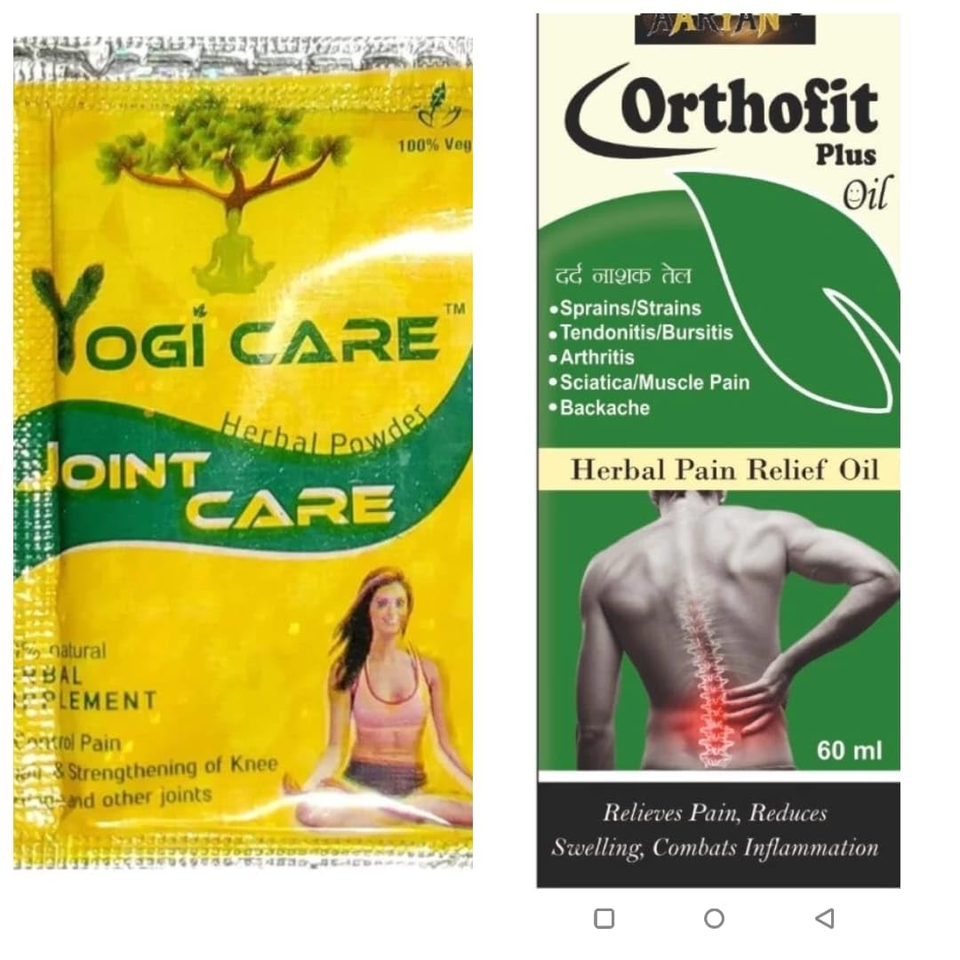 AARYANT Yogi Care Joint Care Herbal Powder For Joint Pain 28 Pouch Free 60Millilitre Orthofit Plus Oil (B0C7N44H8Q) Amazon Price History, Amazon Price Tracker