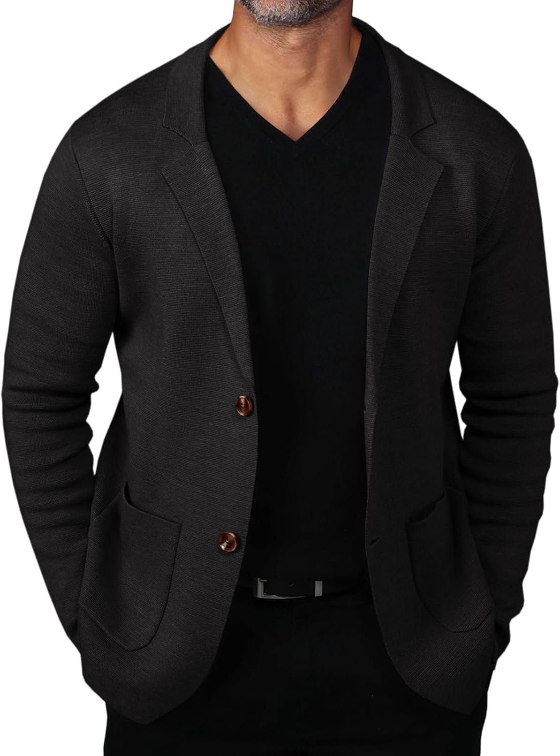 Mens Cardigan Sweater Knit Blazer Suit Jacket Casual Egypt Ubuy