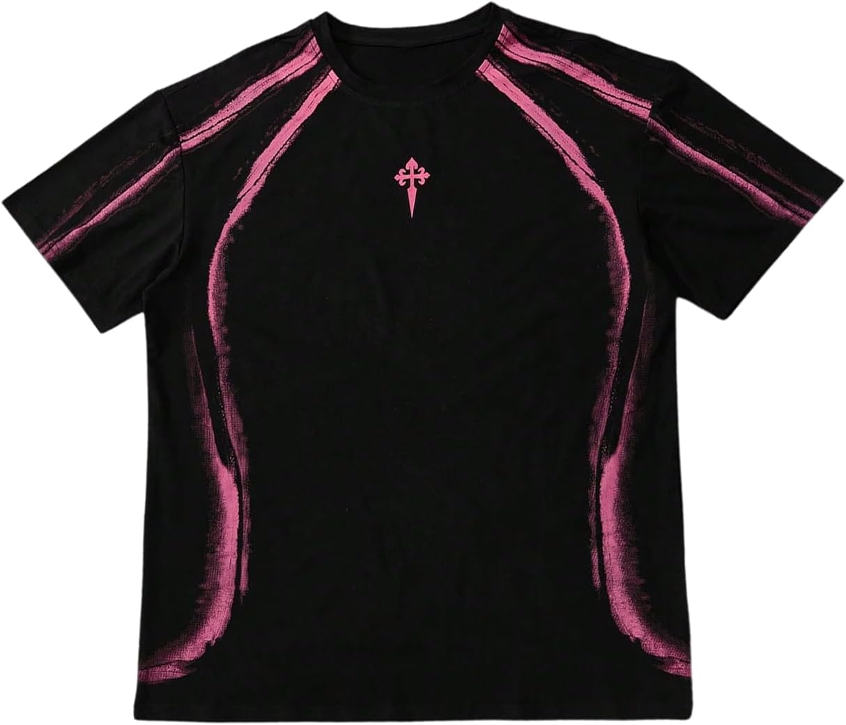 Floerns Men's Graphic Crew Neck T Shirt Y2k Short Sleeve Summer Casual Streetwear Tops Drip Outfits