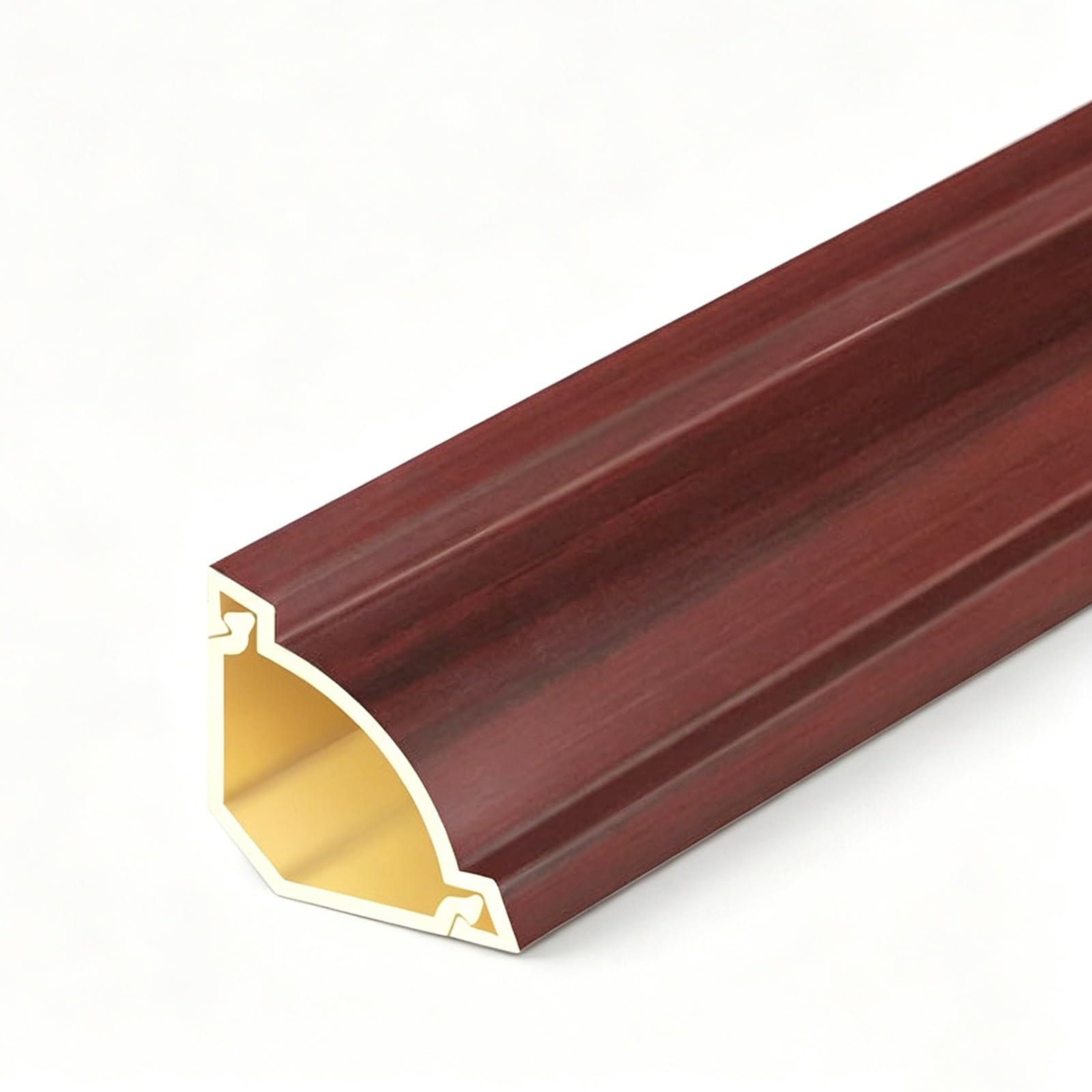 Canalina Passacavi Muro 2,5x2,5cm Nascondi Cavi in ​​PVC Canalina Passacavi Adesiva Triangolare per Casa e Ufficio(Red)