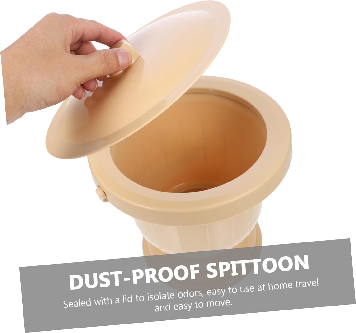 VALICLUD 1pc Portable Adult Urinal Pail Pot with Lid Lightweight Household Spittoon for Easy Cleaning for Travel Camping and Home Use Smooth Edges for Random Color