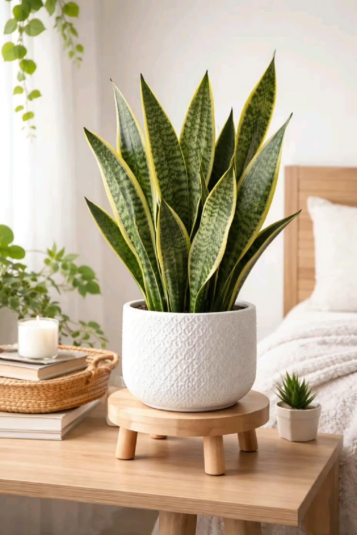 Snake Plant Sansevieria Live Indoor Potted Houseplant[pack of 1]-2 | Air Purifying, Low Maintenance, Office & Bedroom Decor, Easy Care, Lucky Plant-image-34