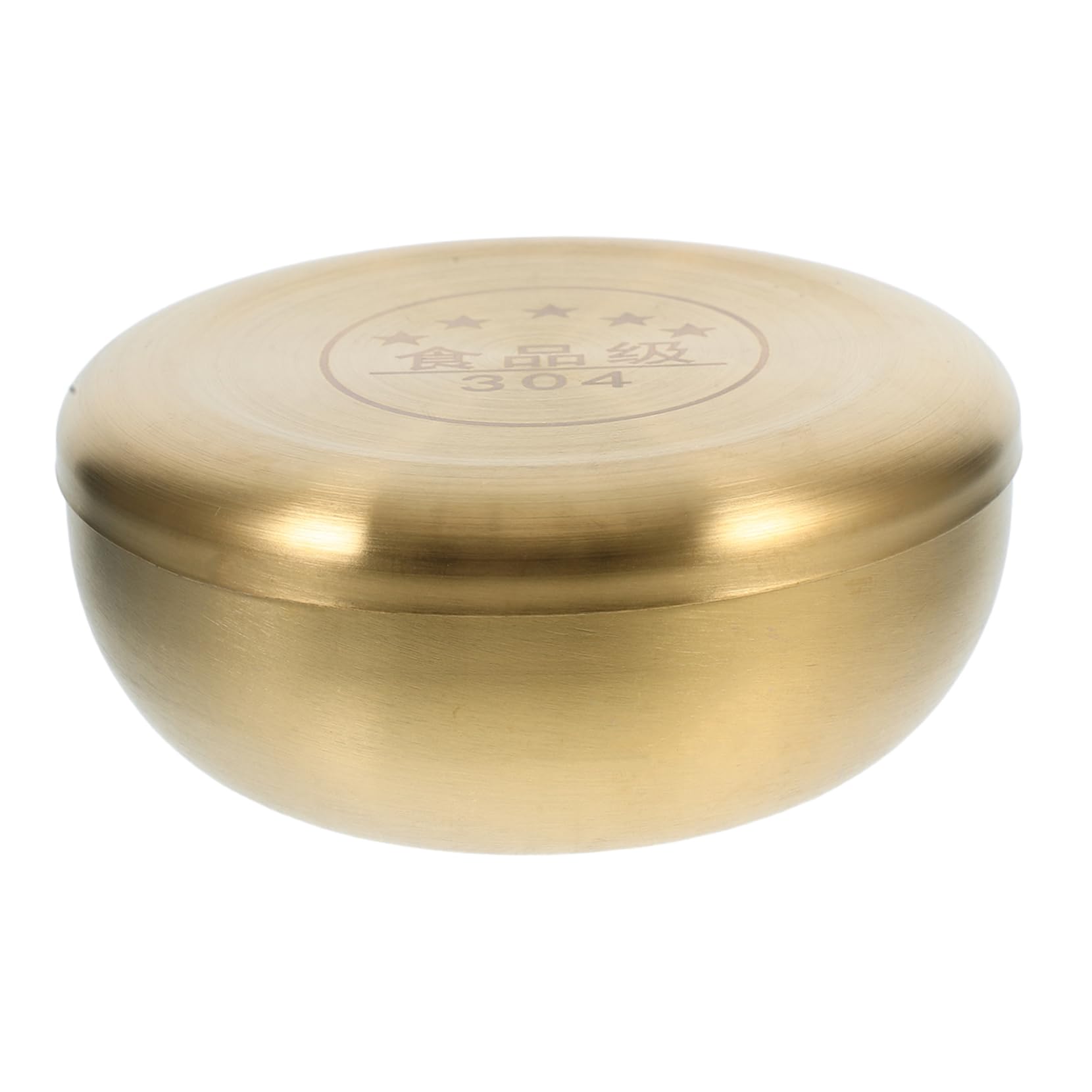 Cabilock Gold Stainless Steel Korean Bowl with Lid Multi and Ramen Bowl for Rice Bbq More Lightweight Elegant Design for Individual Servings Convenient Storage