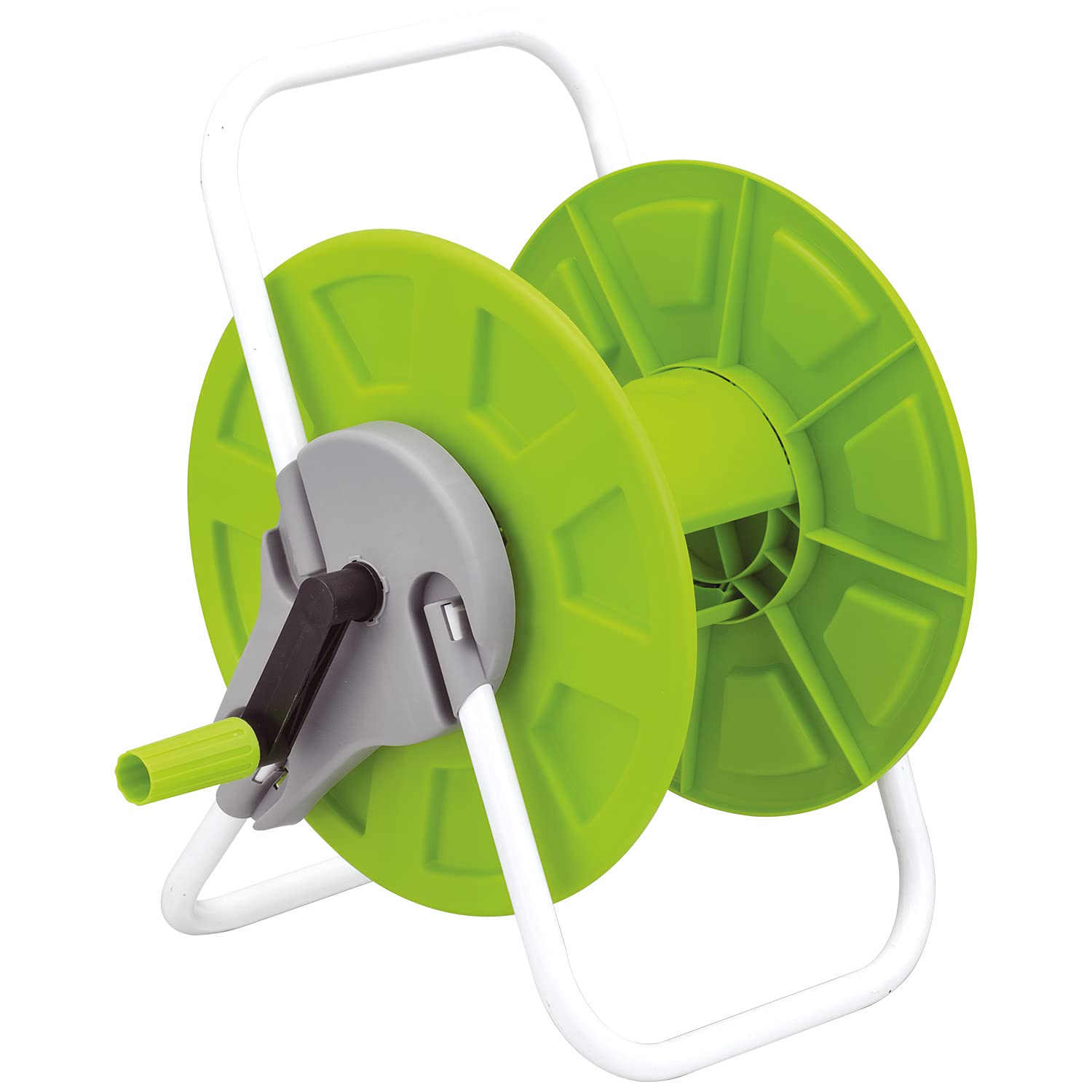 Parkland 60m Lightweight Portable Hose Reel Garden Watering Pipe Cart Free Standing for Patio, Deck, Yard, Garden, Home, Driveway