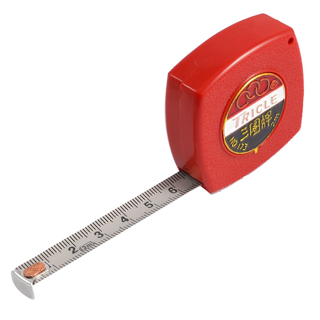 Aexit 2M x Tools & Home Improvement 10mm Self Retractable Steel Ruler Tape Metric Measuring Tape Measures Measure Tools