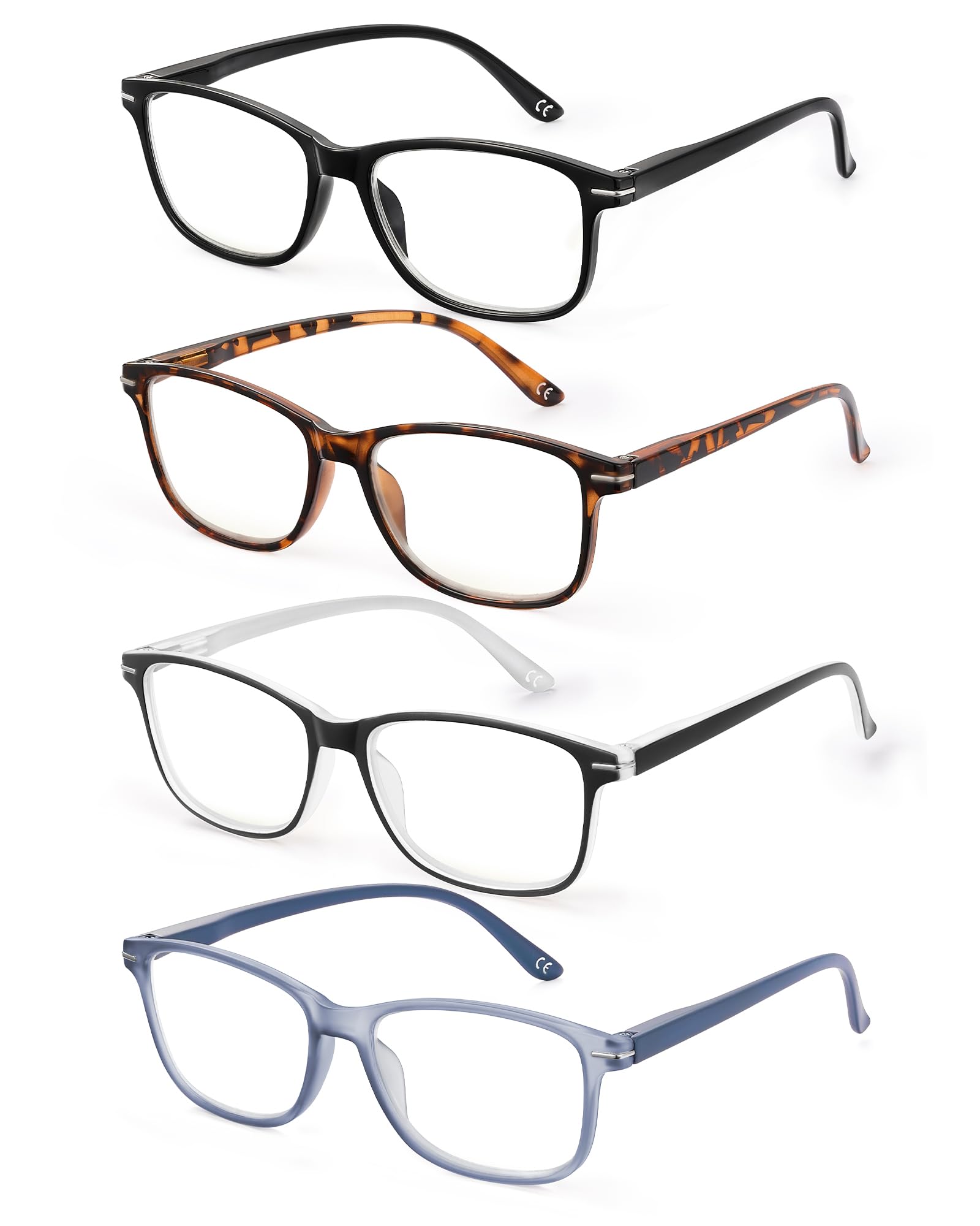 Amazon.com: JOLISU 4 Pack Reading Glasses Men Women Spring