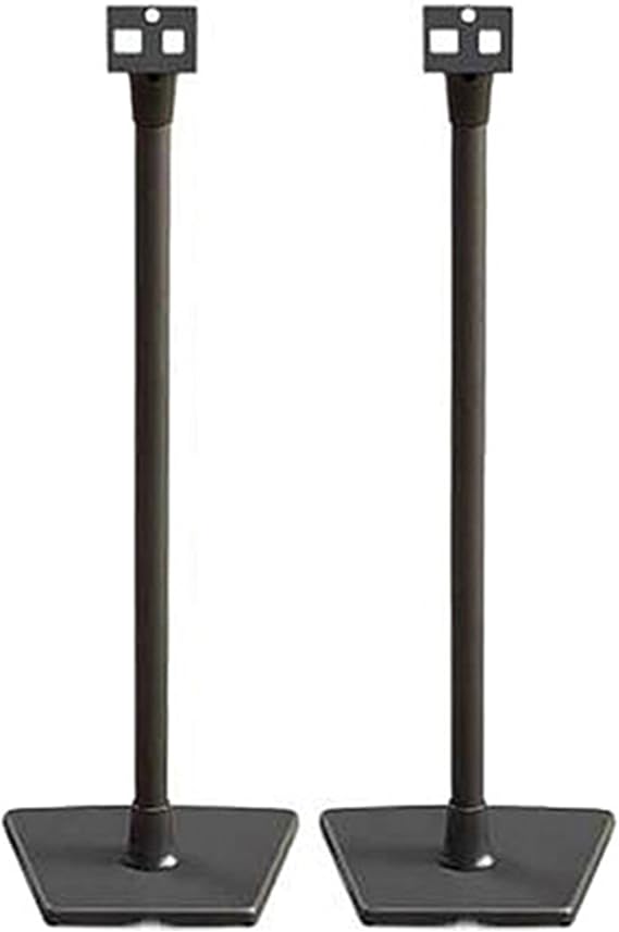 Sanus WSS22B2 Wireless Speaker Stands designed for Sonos One, Play1 and Play3 Pair (Black