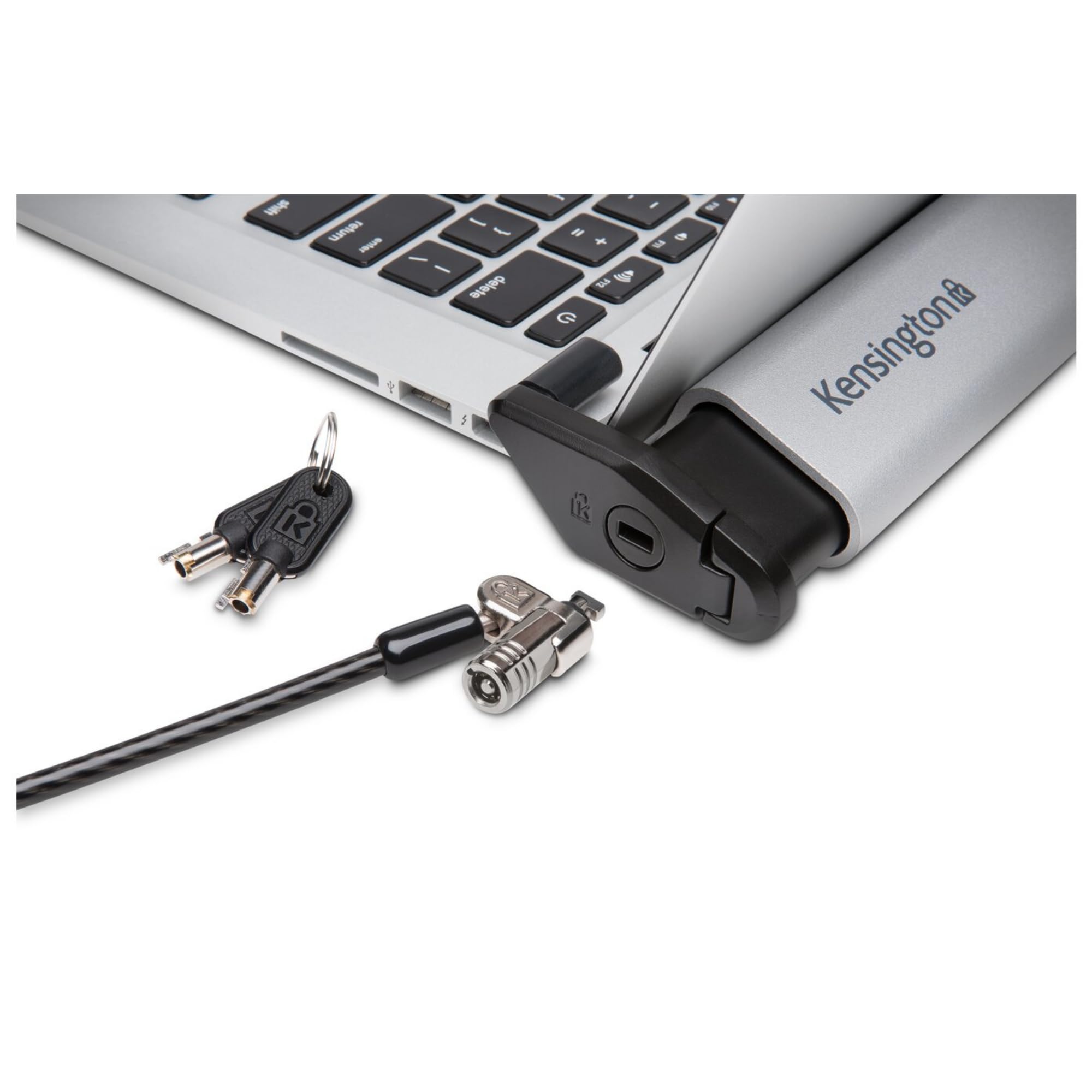 Kensington K64451WW Laptop Locking Station 2.0 (für 11 Zoll- 15,6 Zoll MacBook and ultraflache Laptops mit verstellbare Sicherungsarmen, nicht-invasivem Schließmechanismus und Kratzschutzleisten)