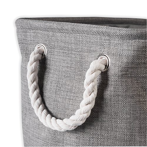 DII 5568 Collapsible Variegated Polyester Storage Bin, Small, Gray,CAMZ37076 - Image 2