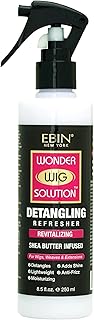 Wonder Wig Solution Detangling Refresher Spray 8.5oz for Wig| Protecting Hair and Gives Hydration with Shea Butter Infused Formula, Moisturizing and Soften Hair, Detangler Hair with High Shine