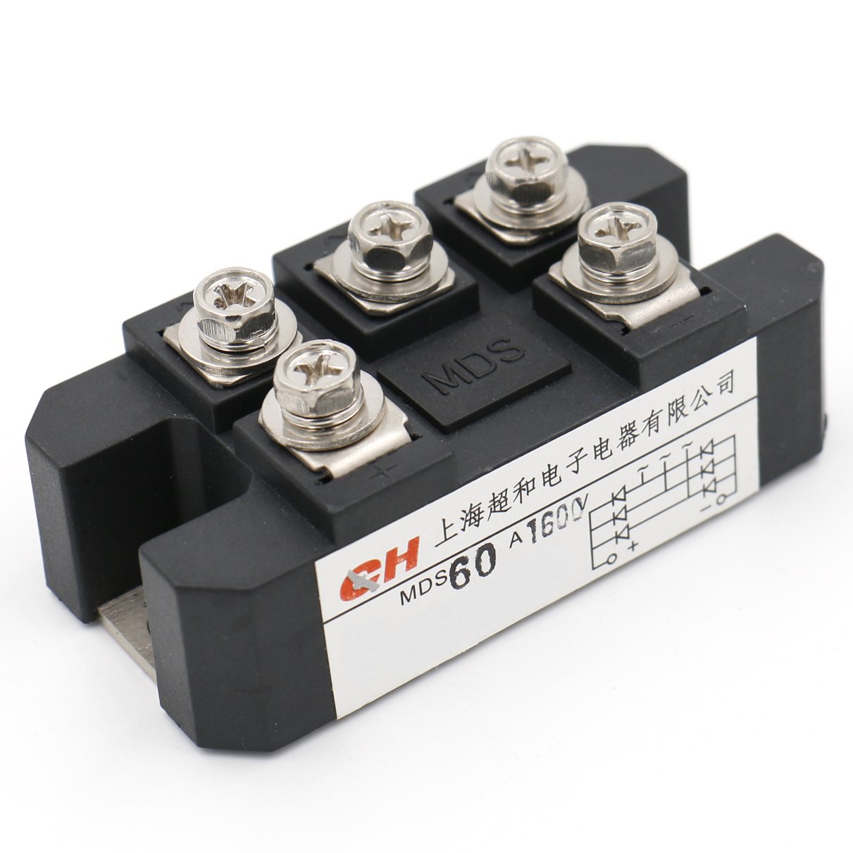 Heschen Three phase bridge rectifier MDS-60A diode module 60A 1600V 5 ...