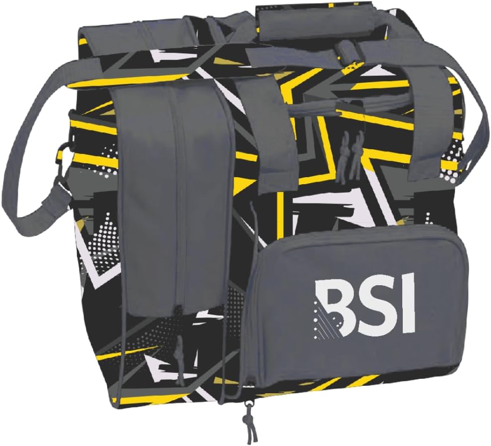 BSI Deluxe Single Ball Tote Bowling Bag with Shoe Compartment & Accessory Storage