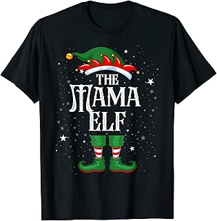 Elfo de Navidad Coincidencia Familiar Grupo Divertido El Duende Mamá Camiseta