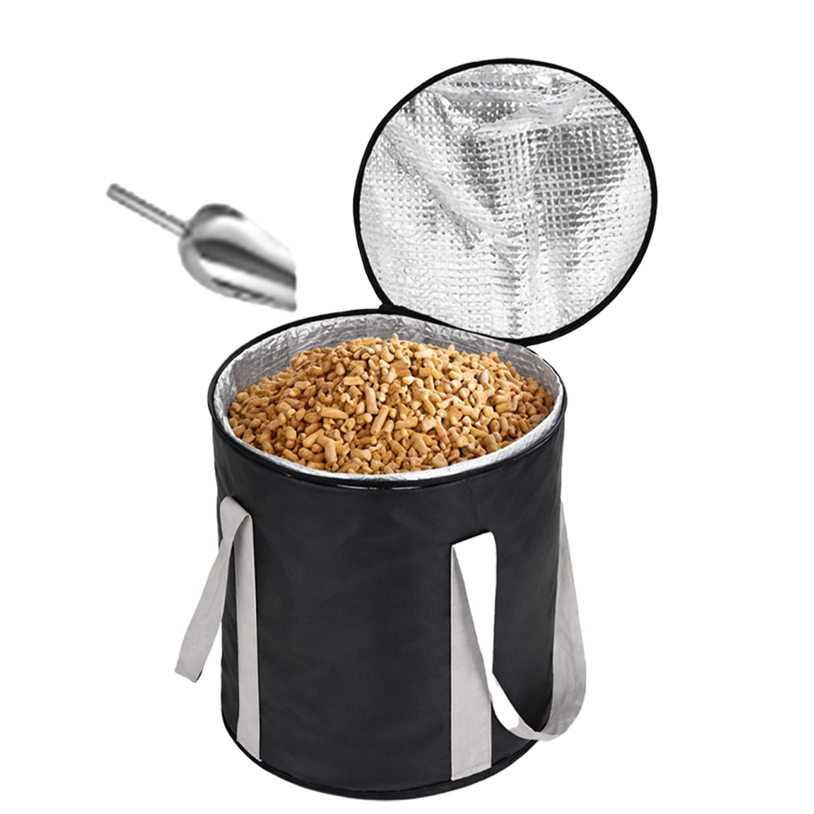 Borsa per pellet di legno da 9,1 kg, contenitore impermeabile per barbecue e affumicatore, mantiene i pellet asciutti, portatile, per barbecue all'aperto (1 pezzo, 9,1 kg)
