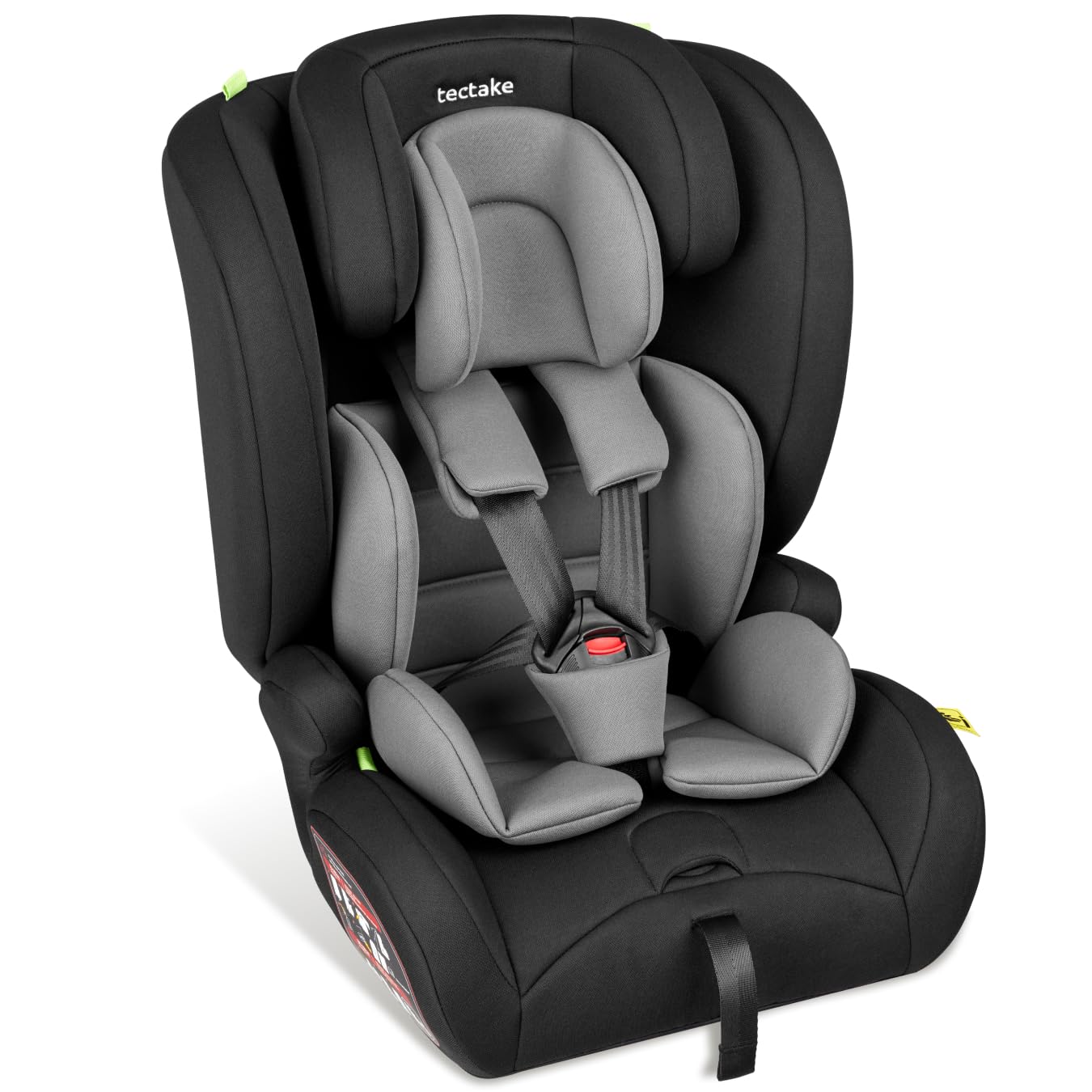 tectake Kindersitz – i-Size, ISOFIX, Top Tether, 5-Punkt-Gurt, verstellbare Kopfstütze