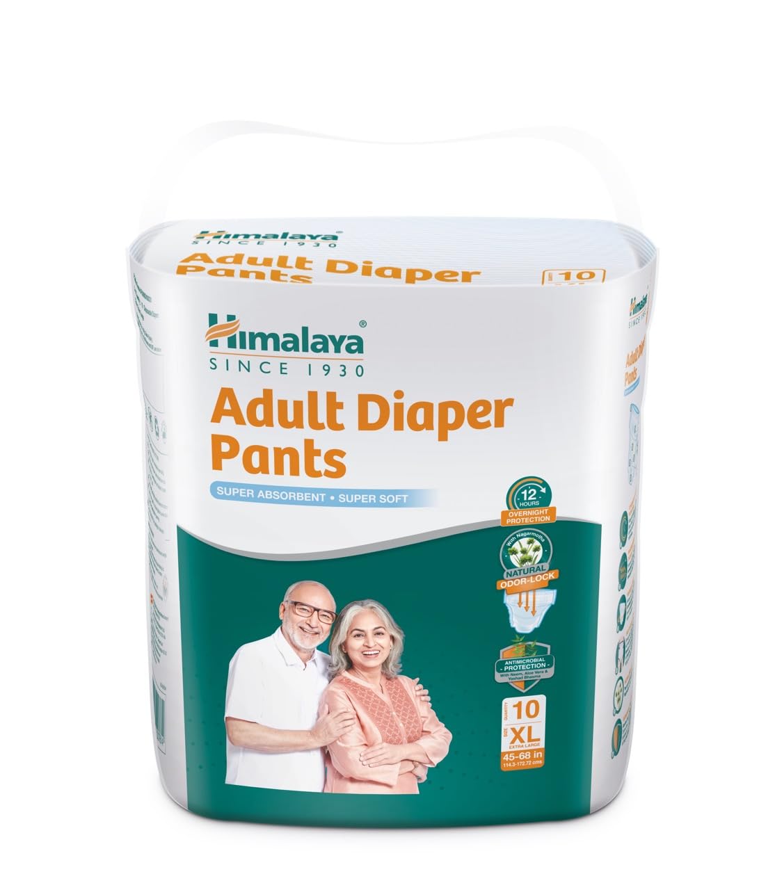 Himalaya Unisex Adult Diapers Pants (Medium) - With Natural Odour Lock And Antibacterial Absorbent Core - Pack Of 10-picture-2