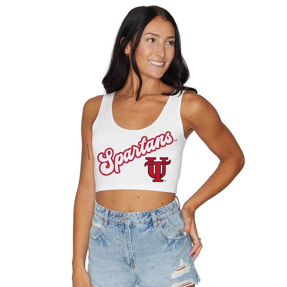Lojobands Women's College Gameday Outfit Tank Top Tailgate Crop Top One Size Fits Most