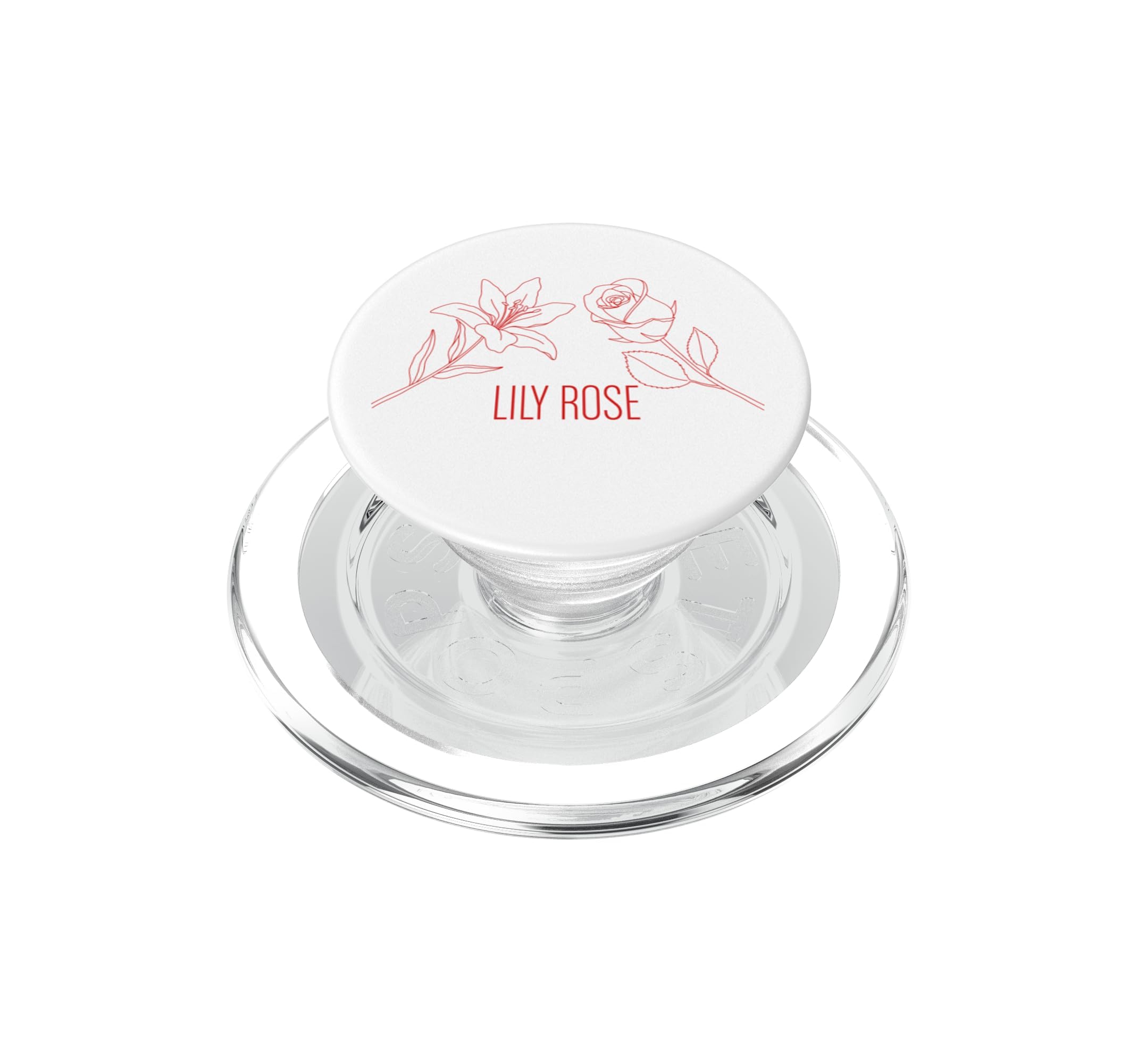 Flores de Lirio Rosa PopSockets Grip Magnético Compatible con iPhone 6