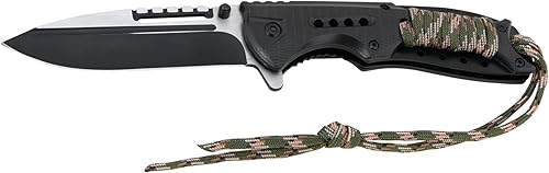 Performance Tool W9360 Cuchillo plegable con mango de paracaídas, 1 paquete