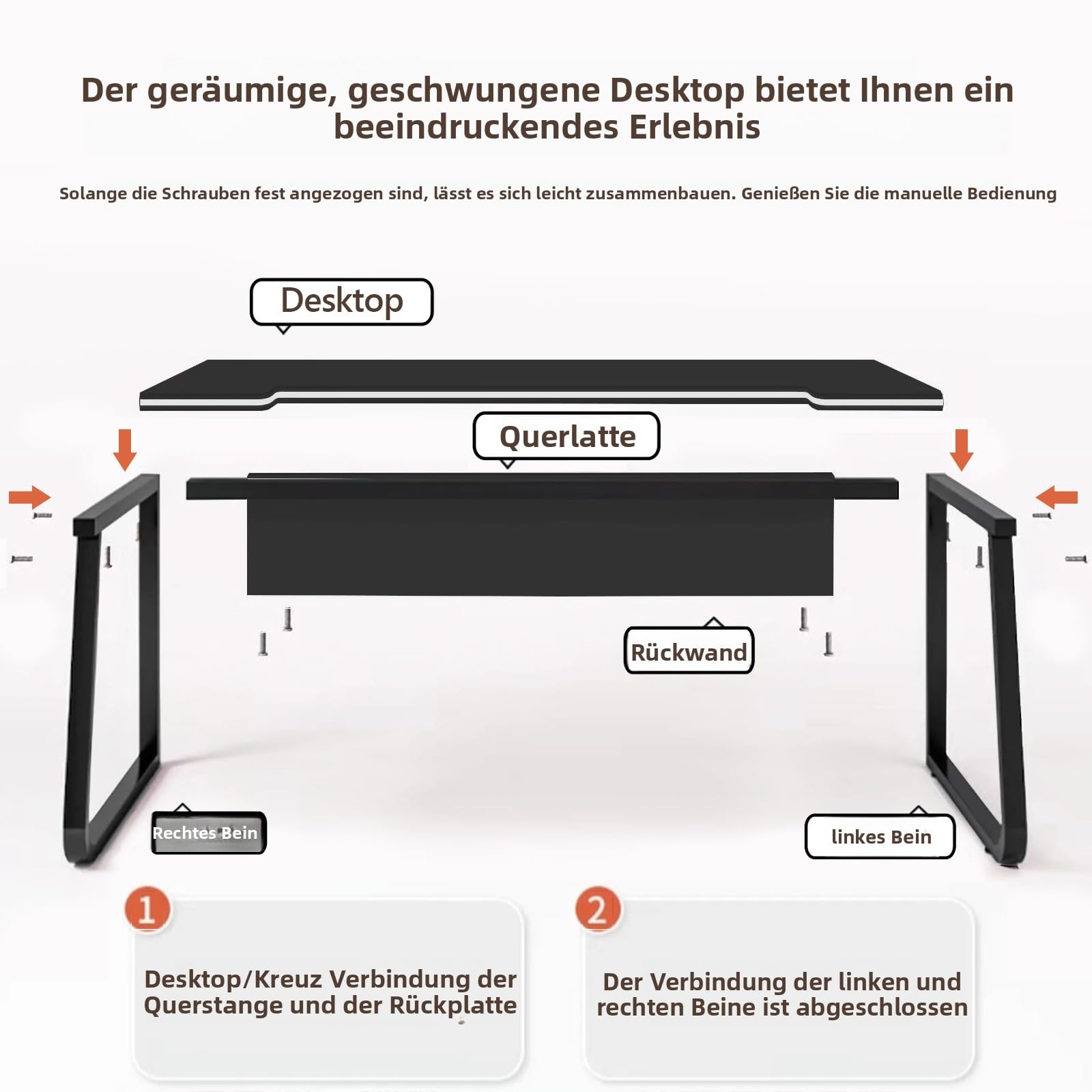 Schreibtisch Gaming Computer Schreibtisch Studenten Kunst Modern Einfacher Stil PC Tisch Holz Arbeitsplatz für Zuhause Büro