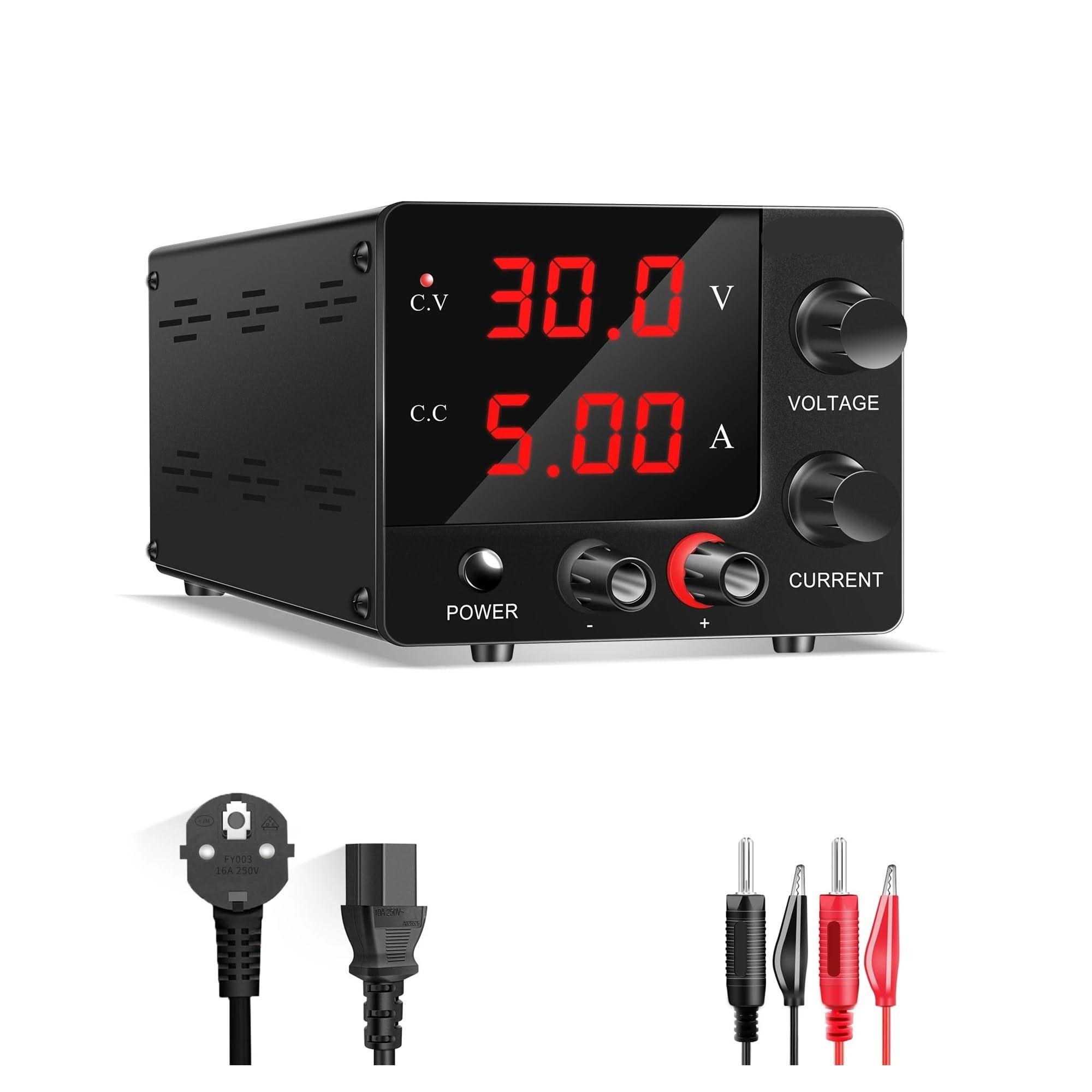 LEOTNNDQ Power Supply 30V 5A 15V 10A Adjustable Power Source Programmable Switching Voltage Stabilizer LED Regulator 220V(15V10A or 30V5A 150W)
